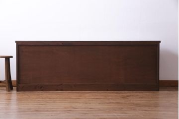 ラフジュ工房オリジナル　引き出し付きのデザインが素敵な古建具リメイクのテレビボード(ローボード)