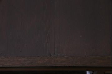 アンティーク家具　和製アンティーク　縞黒檀・ケヤキ材　細部までこだわったつくりの茶棚(飾り棚)