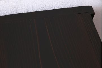 アンティーク家具　和製アンティーク　シンプルな中に味わいが感じられるガラス戸棚(収納棚、サイドボード)