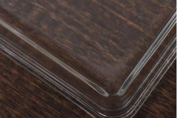 アンティーク雑貨　イギリスアンティーク　JAJ　パイレックス　ガラス製バターケース(小物入れ)