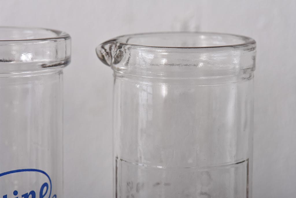 アンティーク雑貨 イギリスアンティーク Ovaltine(オバルチン) Horlicks(ホーリックス) レトロな雰囲気が可愛らしいミキサーボトル3個セット(ガラスボトル、瓶、一輪挿し)