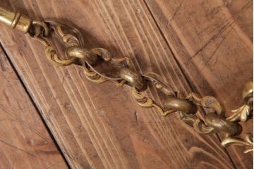 フランスビンテージ　可憐でおしゃれな雰囲気あふれるケージ型シャンデリア(3灯、天井照明、吊り下げ照明)