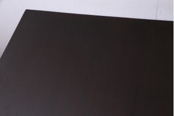 アンティーク家具　フランスアンティーク　マホガニー無垢材　直線的な装飾のエクステンションテーブル(ダイニングテーブル)