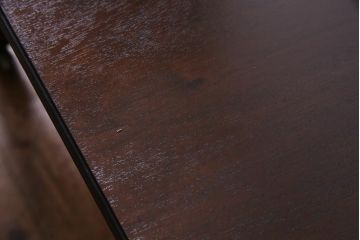 アンティーク家具　フランスアンティーク　マホガニー無垢材　直線的な装飾のエクステンションテーブル(ダイニングテーブル)