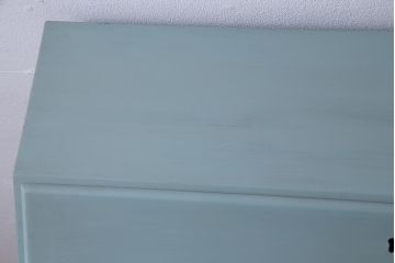 ペイント家具　中古　イタリア　淡い色合いが優しく上品な印象与えるライティングビューロー(デスク、在宅ワーク、在宅用チェスト)