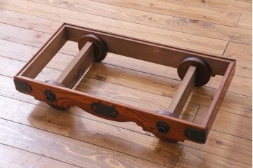 中古　伝統民芸　岩谷堂箪笥　桐紋　みちのく　車タンス(小タンス3号、車箪笥、桐箪笥、桐たんす)(定価約37万5千円)