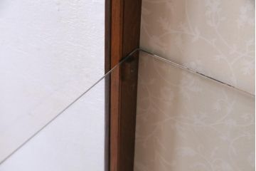 アンティーク家具　イギリスアンティーク　オーク材　レリーフやバルボスレッグがおしゃれなブックケース(ガラスケース、飾り棚)