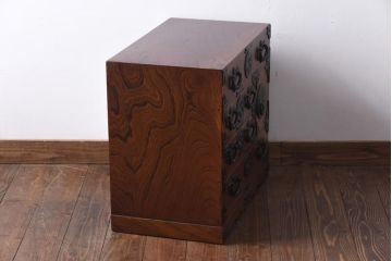 中古　伝統工芸　岩谷堂箪笥　No.29　桐紋金具　極小タンス(小箪笥、桐箪笥、桐たんす)(定価約25万円)