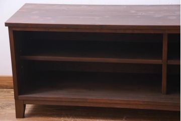ラフジュ工房オリジナル　組子戸リメイク　斜め格子の建具が魅力的なローボード(戸棚、テレビボード)