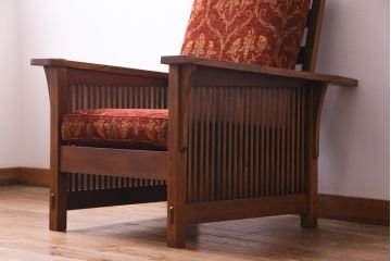 中古　Stickley(スティックレー、スティックレイ)　モリス　リクライナー　アームチェア(1Pソファ、リクライニングチェア)(定価約70万円)