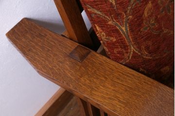 中古　Stickley(スティックレー、スティックレイ)　モリス　リクライナー　アームチェア(1Pソファ、リクライニングチェア)(定価約70万円)