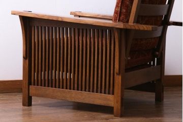 中古　Stickley(スティックレー、スティックレイ)　モリス　リクライナー　アームチェア(1Pソファ、リクライニングチェア)(定価約70万円)