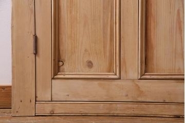 フランスアンティーク　素朴で温かな風合いの枠付き木製ドア(ディスプレイ、扉)