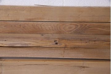 フランスアンティーク　素朴で温かな風合いの枠付き木製ドア(ディスプレイ、扉)