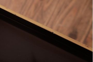 アンティーク家具　古民具　漆塗り　細部までこだわりが見える品の良い文箱付き小引き出し(裁縫箱)