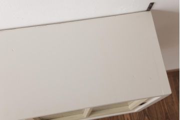 ラフジュ工房オリジナル　建具リメイク　温かなペイントカラーが素敵な壁掛け戸棚(ウォールラック)