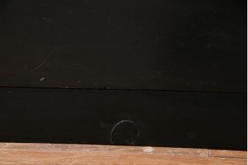 アンティーク家具　古民具・骨董　からくり付き　漆塗り　マットな風合いが味のある大川箪笥(サイドボード)