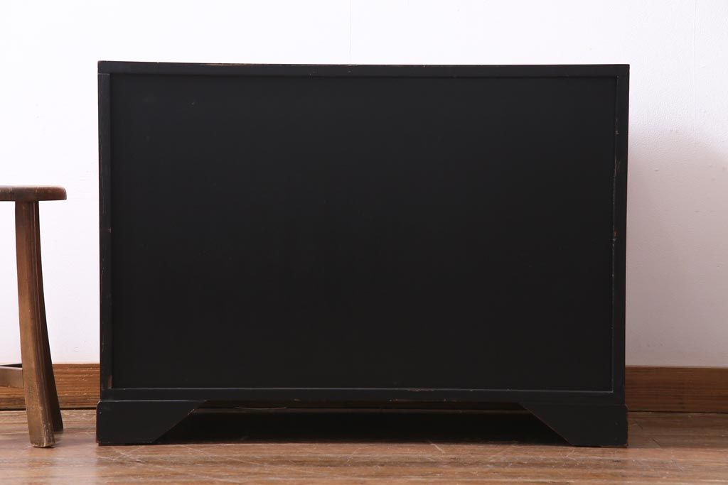 中古　工芸品　バンダジ(バンダチ)風　風流な模様が目を引く寄木細工のようなタンス(チェスト、箪笥)