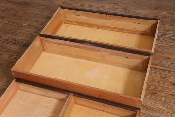 リメイク家具　ビンテージ　松本民芸　ペイント　モダンな雰囲気醸し出す男前なチェスト(ローチェスト、リビングボード、引き出し)