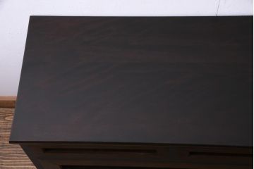 リメイク家具　ビンテージ　松本民芸　ペイント　モダンな雰囲気醸し出す男前なチェスト(ローチェスト、リビングボード、引き出し)