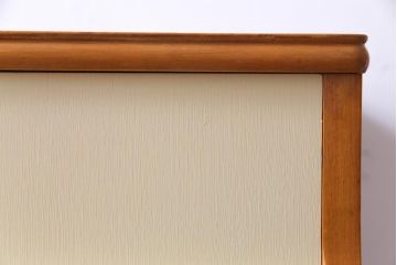 北欧ビンテージ　ペイント家具　チーク材　レトロな雰囲気が可愛らしいチェスト(引き出し)