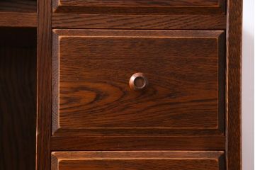 中古　三越家具　Brugge(ブルージュ)　ぬくもりあふれる天然木材が心やすらぐパソコンデスク(片袖机)(定価約17万円)