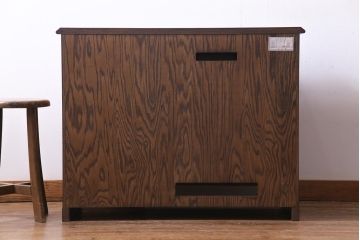 中古　三越家具　Brugge(ブルージュ)　ぬくもりあふれる天然木材が心やすらぐパソコンデスク(片袖机)(定価約17万円)