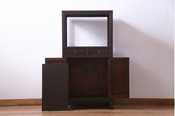 ビンテージ　松本民芸家具　#132型　格式高い雰囲気の朝鮮棚(飾り棚)(定価約42万円)