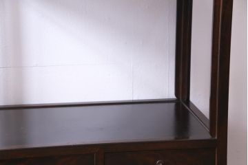 ビンテージ　松本民芸家具　#132型　格式高い雰囲気の朝鮮棚(飾り棚)(定価約42万円)
