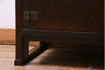 ビンテージ　松本民芸家具　#132型　格式高い雰囲気の朝鮮棚(飾り棚)(定価約42万円)