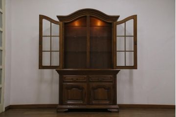 中古　輸入家具　MINTJENS社　クラシックなベルギー製の重ねキャビネット(飾り棚)(定価約48万円)