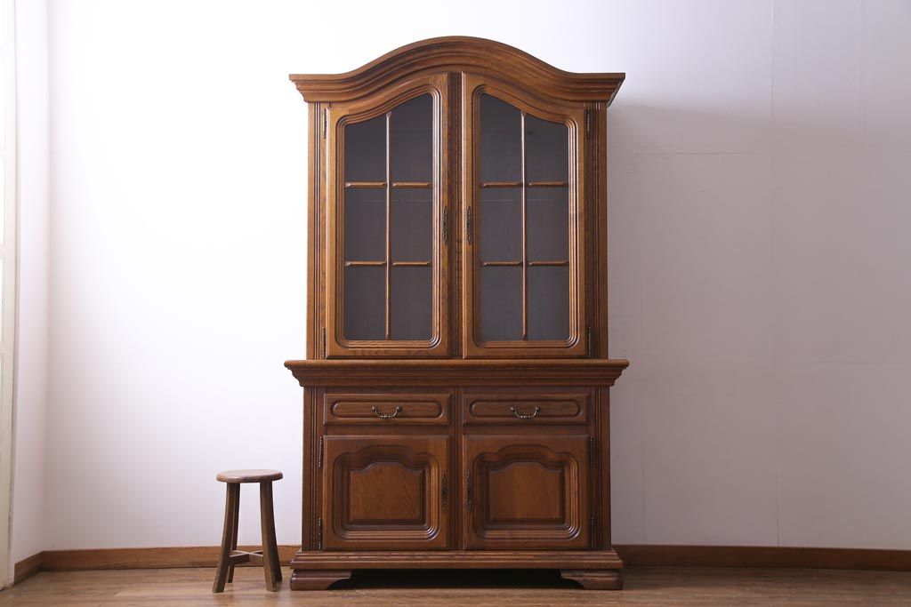 中古　輸入家具　MINTJENS社　クラシックなベルギー製の重ねキャビネット(飾り棚)(定価約48万円)