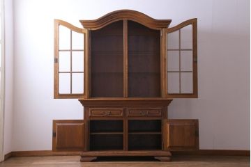 中古　輸入家具　MINTJENS社　クラシックなベルギー製の重ねキャビネット(飾り棚)(定価約48万円)