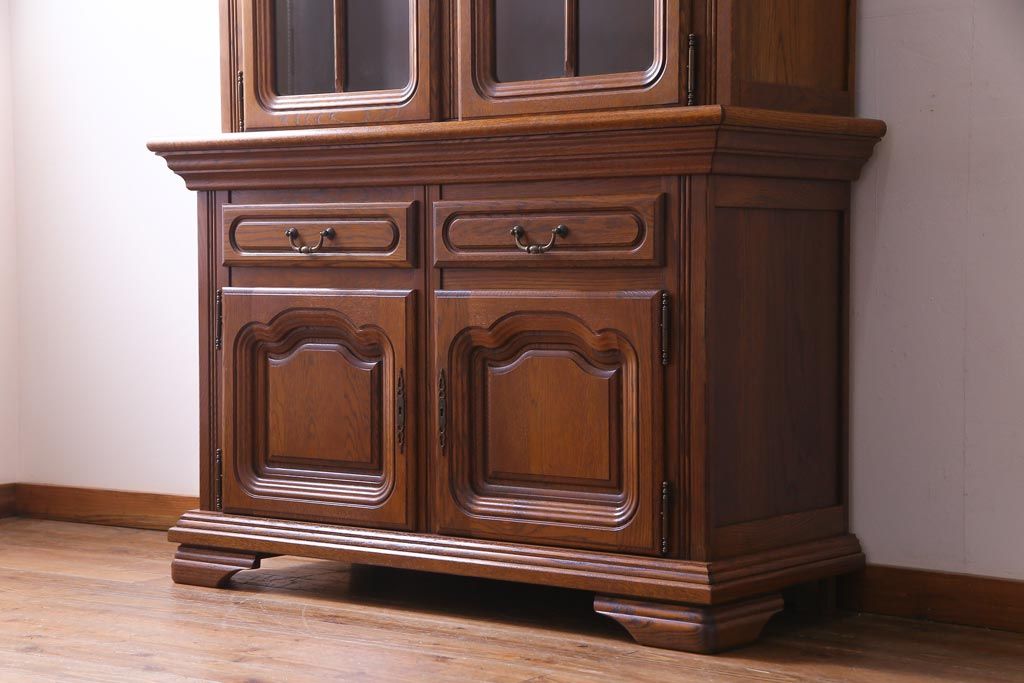 中古　輸入家具　MINTJENS社　クラシックなベルギー製の重ねキャビネット(飾り棚)(定価約48万円)