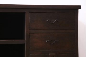 ラフジュ工房オリジナル　かくし付き!　箪笥の引き出しをリメイクした味のあるローボード(収納棚)