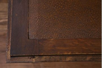 アンティーク家具　アンティーク　ステンドグラスと猫脚が素敵なペイントライティングビューロー(ビューローブックケース、ワークデスク、在宅ワーク、在宅用)