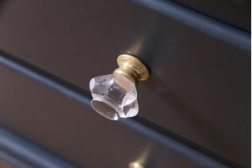 アンティーク家具　アンティーク　ステンドグラスと猫脚が素敵なペイントライティングビューロー(ビューローブックケース、ワークデスク、在宅ワーク、在宅用)
