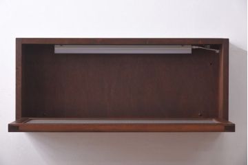 ラフジュ工房オリジナル　古建具リメイク　片面ガラス　富士が素敵な組子欄間の壁付け照明(ウォールランプ)