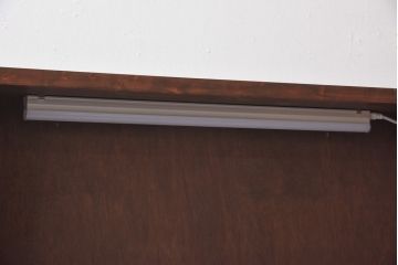 ラフジュ工房オリジナル　古建具リメイク　両面ガラス　シンプルな格子がモダンな組子欄間の壁付け照明(ウォールランプ)