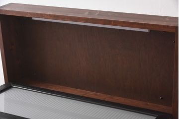 ラフジュ工房オリジナル　古建具リメイク　両面ガラス　シンプルな格子がモダンな組子欄間の壁付け照明(ウォールランプ)