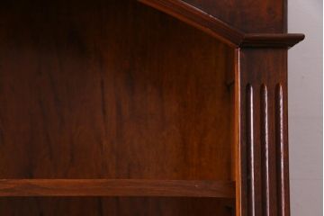 中古　イタリア家具　マホガニー材　リメイクを施した高級感漂うキャビネット(飾り棚)