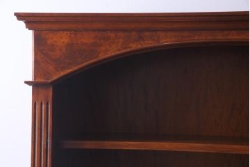 中古　イタリア家具　マホガニー材　リメイクを施した高級感漂うキャビネット(飾り棚)