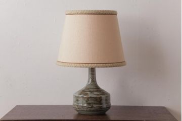 北欧ビンテージ　デンマーク　Desiree(デジレ)窯　シックな色合いのセラミック製テーブルランプ(卓上照明、スタンドライト)