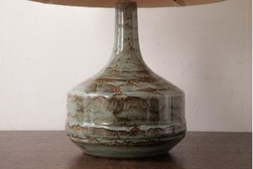 北欧ビンテージ　デンマーク　Desiree(デジレ)窯　シックな色合いのセラミック製テーブルランプ(卓上照明、スタンドライト)