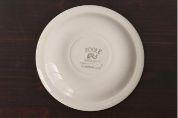 イギリスビンテージ　Poole Pottery(プール・ポタリー)　コンパクトシリーズ　カップ&ソーサー3客セット(1)