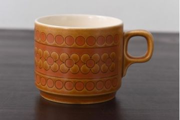 イギリスビンテージ　HORNSEA(ホーンジー)　Saffron(サフラン)　レトロでかわいらしいトリオ3客セット