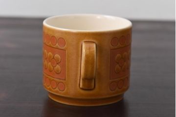 イギリスビンテージ　HORNSEA(ホーンジー)　Saffron(サフラン)　レトロでかわいらしいトリオ3客セット