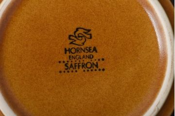 イギリスビンテージ　HORNSEA(ホーンジー)　Saffron(サフラン)　レトロでかわいらしいトリオ3客セット
