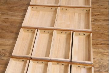 中古　福井木工所　福健　黄肌家具　匠　拭き漆仕上げ　五尺巾サイドボード(リビングボード)(定価約36.7万円)