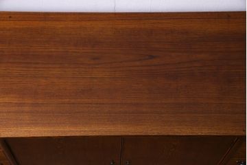 中古　福井木工所　福健　黄肌家具　匠　拭き漆仕上げ　五尺巾サイドボード(リビングボード)(定価約36.7万円)